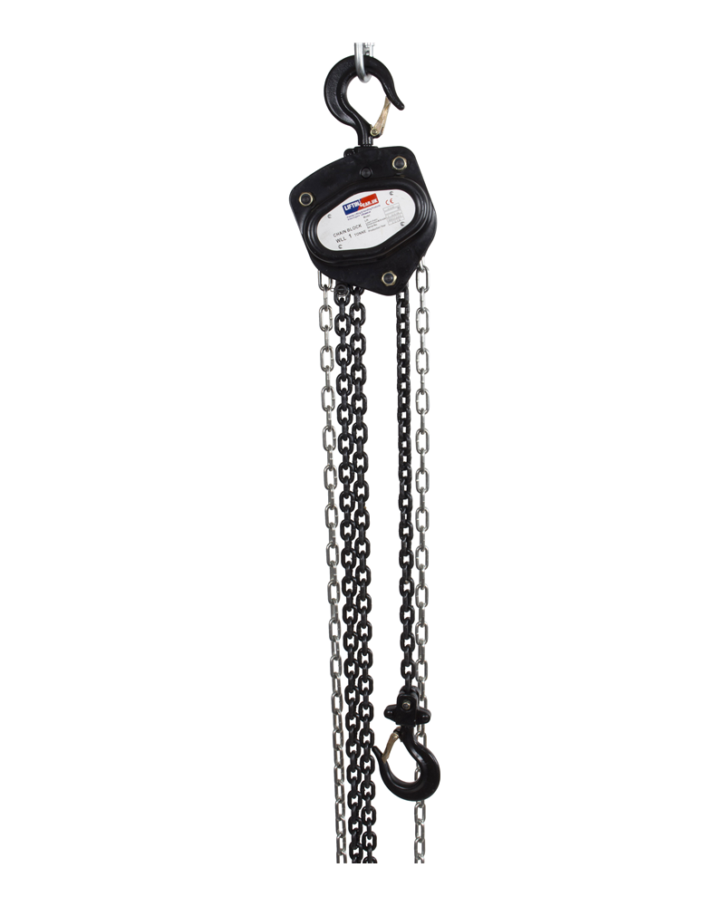 1 Tonne Chain Block Hoist - 10m Chain