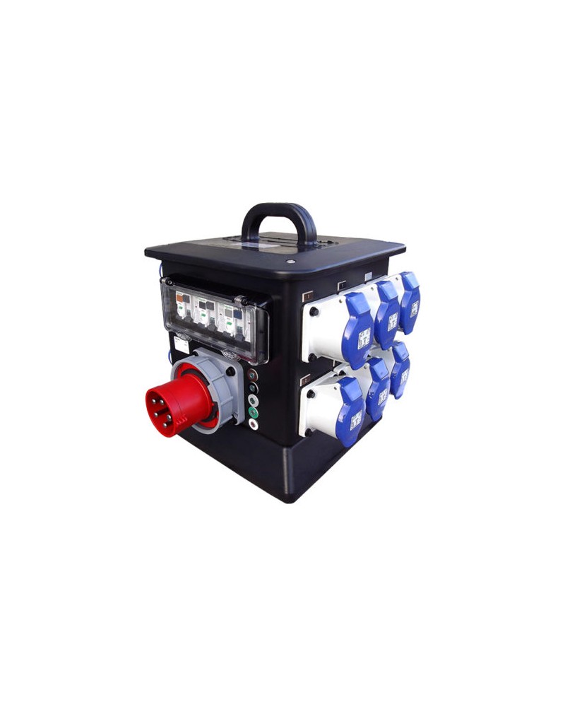 63A 3 Phase Distro - Outputs : 1 x 32/3, 6 x 16a, 3 x Socapex