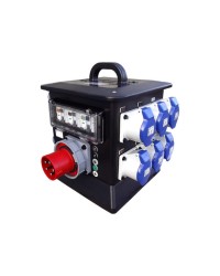 63A 3 Phase Distro - Outputs : 1 x 32/3, 6 x 16a, 3 x Socapex