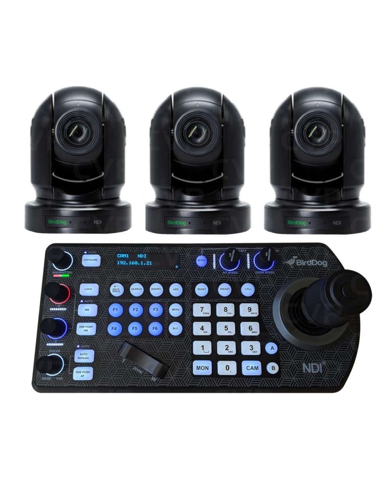 Hire BirdDog 3x P200 PTZ + Controller Kit 