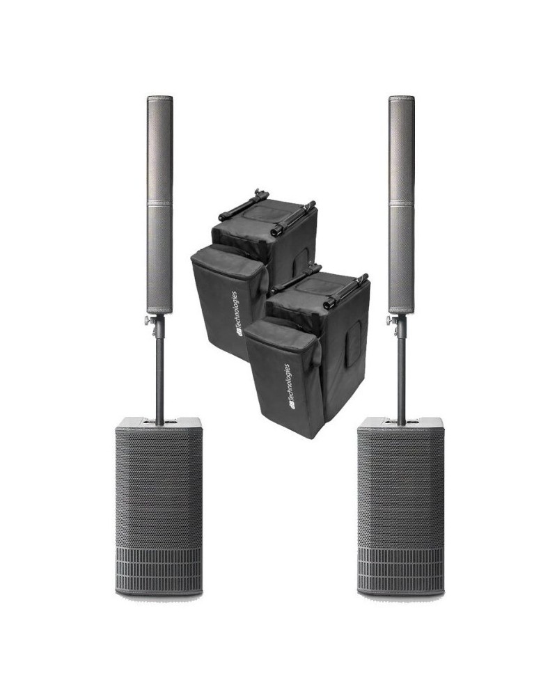 dB Technologies ES 1002 1800W Active Array Speaker Sound System inc Cover