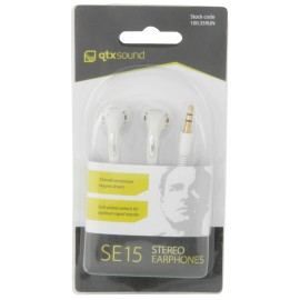 AV Link SE15 Stereo Earphones, White