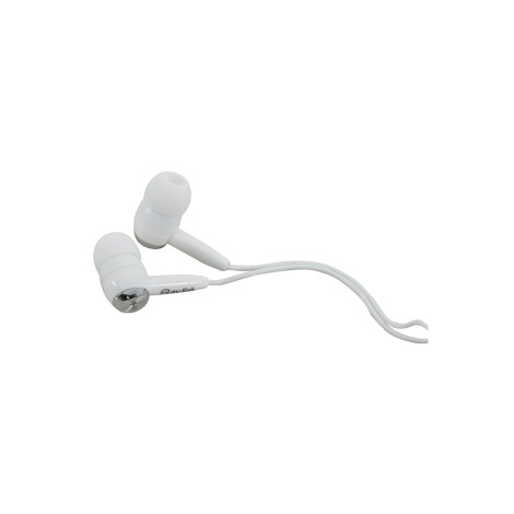 SILVER / WHITE IN EAR EARPHONES IPOD IPAD LAPTOP PHONE - FREE