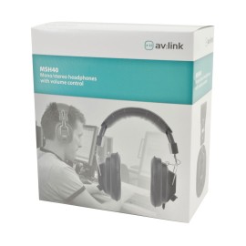 AV Link MSH40, Mono/stereo headphones with volume control