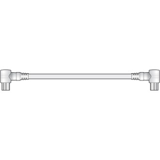 AV Link Coaxial Right Angle Plug to Plug Leads
