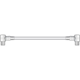 AV Link Coaxial Right Angle Plug to Plug Leads
