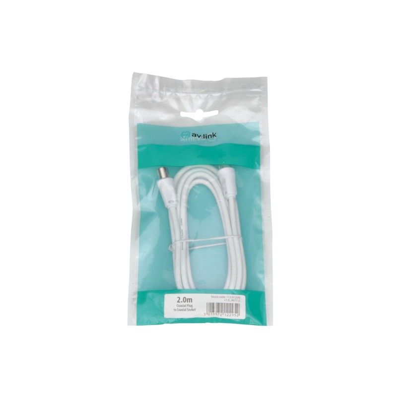AV Link Coaxial Plug to Socket Leads