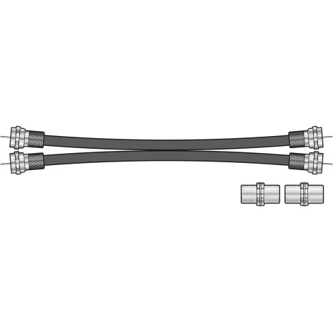 AV Link Twin RG6 Satellite Extension Kit