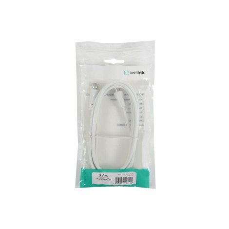 AV Link Coaxial F-type Plug to Coax Plug Leads