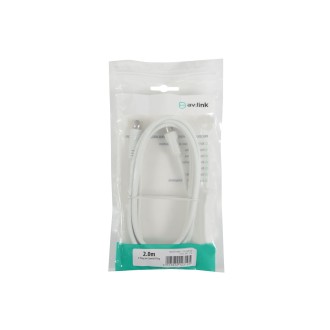 AV Link Coaxial F-type Plug to Coax Plug Leads