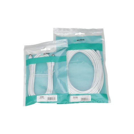 AV Link Coaxial F-type Plug to Plug Leads