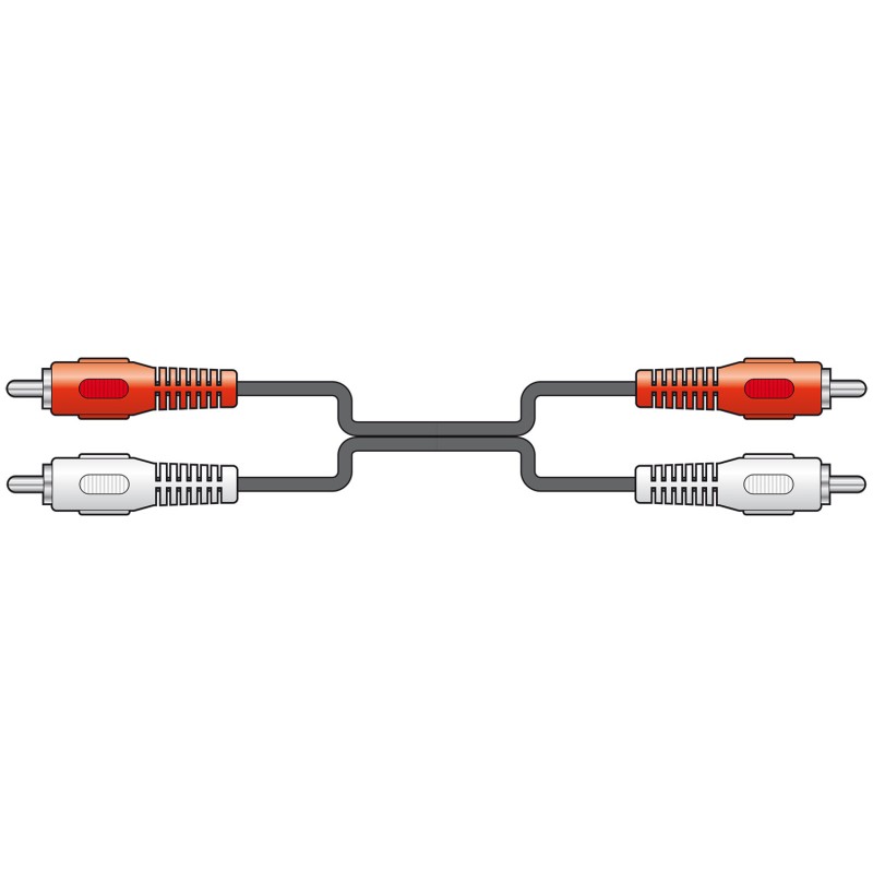 AV Link 2 x RCA Plugs to 2 x RCA Plugs Leads