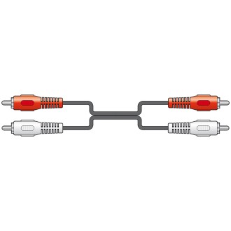 AV Link 2 x RCA Plugs to 2 x RCA Plugs Leads