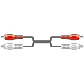 AV Link 2 x RCA Plugs to 2 x RCA Plugs Leads