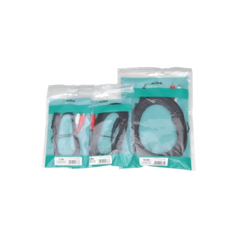 AV Link 3.5mm St plug - 2 RCA plug 1.2m
