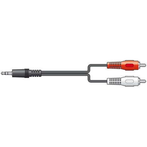AV Link 3.5mm St plug - 2 RCA plug 10.0m