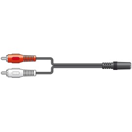 AV Link 2 x RCA Plugs to 3.5mm Stereo Socket Leads