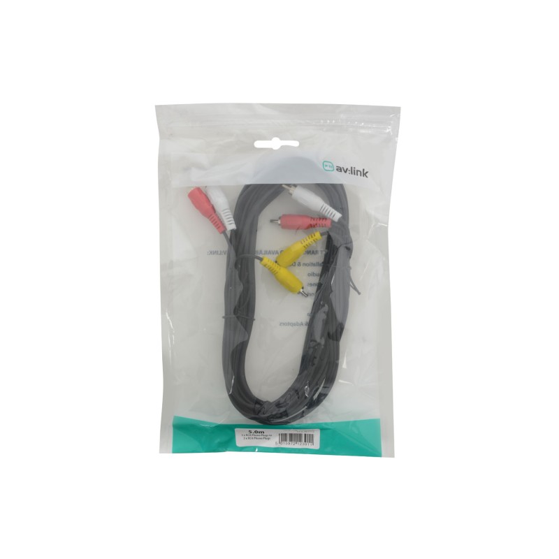AV Link Three RCA Plugs to Three RCA Plugs Leads
