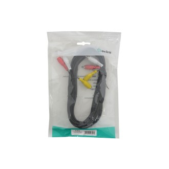 AV Link Three RCA Plugs to Three RCA Plugs Leads