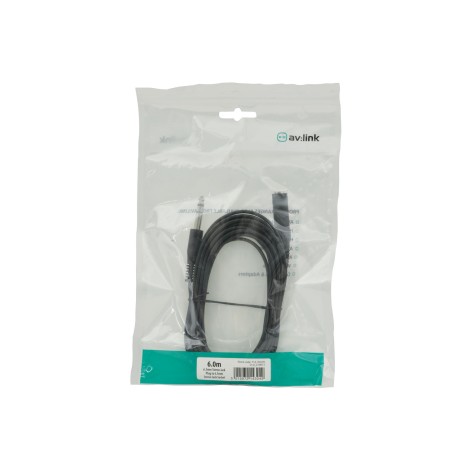 AV Link 6.3mm Stereo Plug to 6.3mm Stereo Socket Leads
