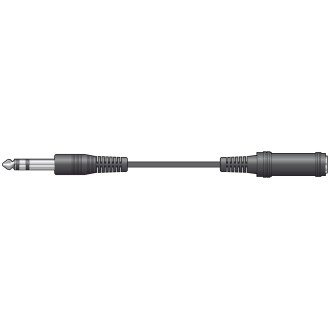 AV Link 6.3mm Stereo Plug to 6.3mm Stereo Socket Leads