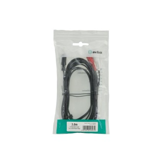 AV Link 3.5mm Stereo Plug to 2 x RCA Plugs Leads