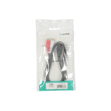 AV Link 5-pin DIN Plug to 2 x RCA Sockets Lead