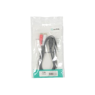 AV Link 5-pin DIN Plug to 2 x RCA Sockets Lead