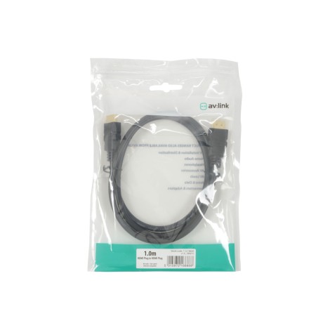AV Link High Quality 4K Ready HDMI Leads - Plug to Plug