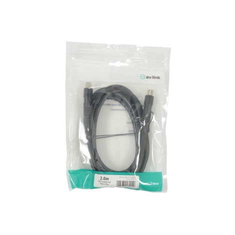 AV Link 75 Ohms RG6 Coaxial Plug to Plug Leads