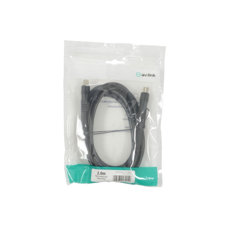 AV Link 75 Ohms RG6 Coaxial Plug to Plug Leads