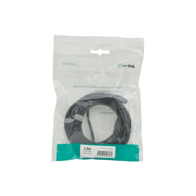 AV Link USB 2.0 Type A Plug to Type A Socket Leads