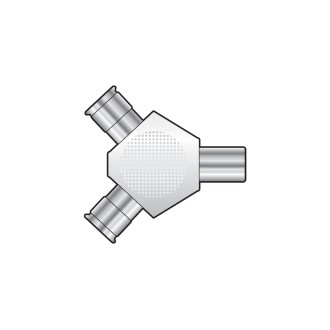 AV Link Coaxial Y Splitter