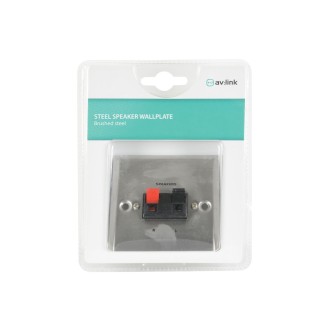 AV Link Steel Speaker Wallplate