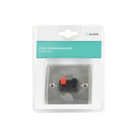 AV Link Steel Speaker Wallplate