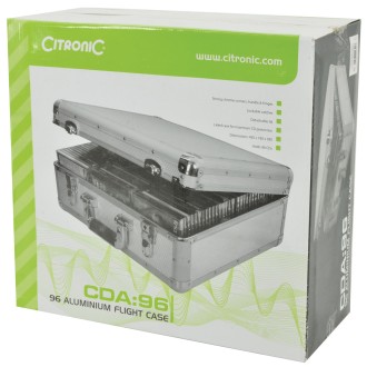 Citronic CDA:96 Aluminium CD Flight Cases