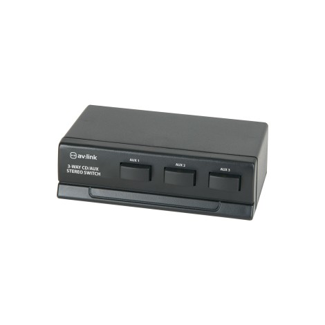 AV Link AD-AUD31 3 Way Cd/Aux Stereo Switch