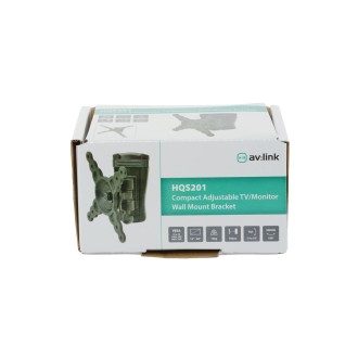 AV Link HQS201 Compact Adjustable TV/Monitor Wall Mount Bracket