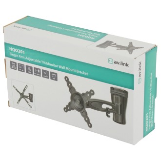 AV Link HQO201 Single Arm Adjustable TV/Monitor Wall Mount