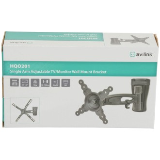 AV Link HQO201 Single Arm Adjustable TV/Monitor Wall Mount