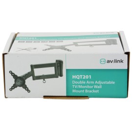 AV Link HQT201 Double Arm Adjustable TV/Monitor Wall Mount