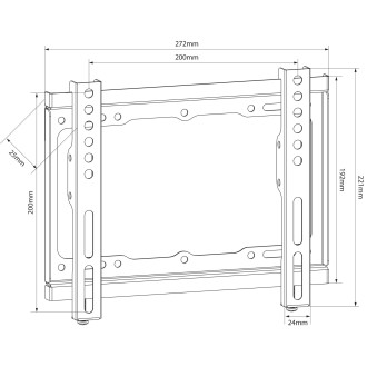 AV Link SF201 Fixed TV Wall Bracket