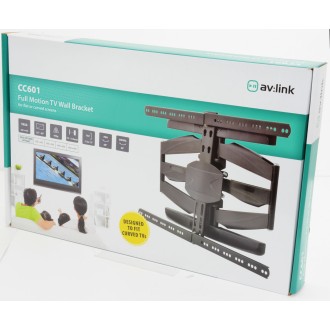 AV Link CC601 Full Motion TV Wall Bracket for Curved Or Flat