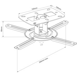 AV Link PJM80 Ceiling Projector Bracket