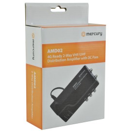 Mercury AMD02 4G Ready VHF/UHF Distribution Amplifiers with DC