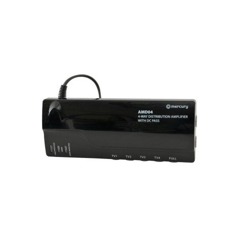 Mercury AMD04 4G Ready VHF/UHF Distribution Amplifiers with DC Pass