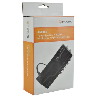 Mercury AMD04 4G Ready VHF/UHF Distribution Amplifiers with DC Pass