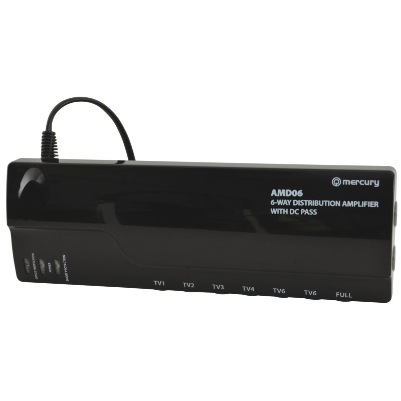Mercury AMD06 4G Ready VHF/UHF Distribution Amplifiers with DC