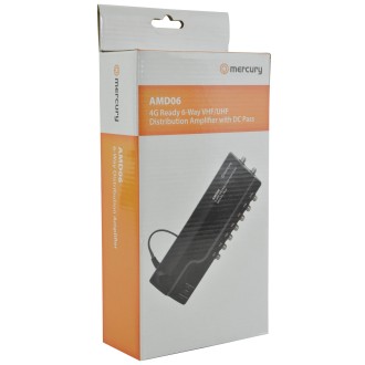 Mercury AMD06 4G Ready VHF/UHF Distribution Amplifiers with DC