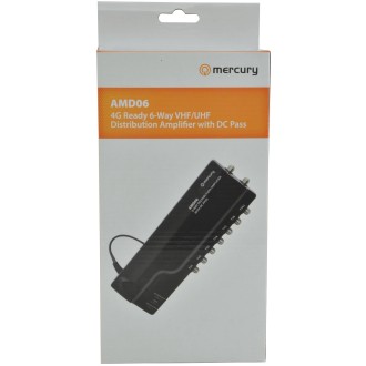 Mercury AMD06 4G Ready VHF/UHF Distribution Amplifiers with DC